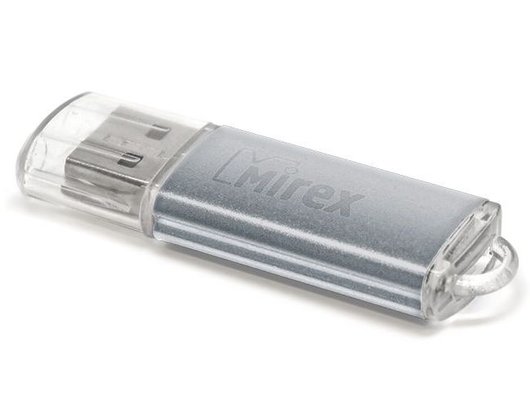 USB Флеш Mirex 16Gb UNIT SILVER (13600-FMUUSI16)